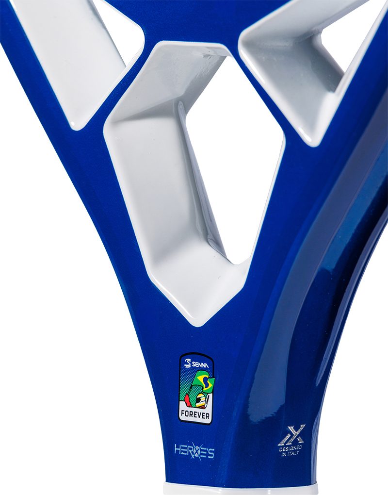 Heroe's x Senna racket — bridge detail