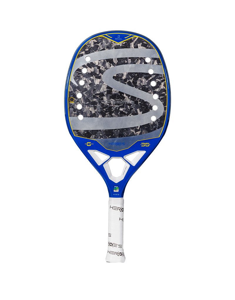 Heroe's x Senna beach tennis racket — front